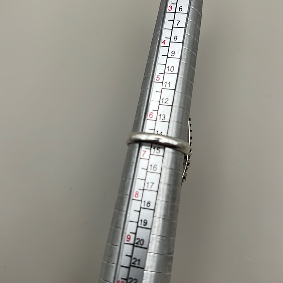 New Pink Enhanced Ruby Stone Crystal Ring Silver Overlay Size 6.5 - Picture 4 of 5